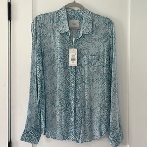 BNWT Rails Josephine Aqua Python Top size Medium